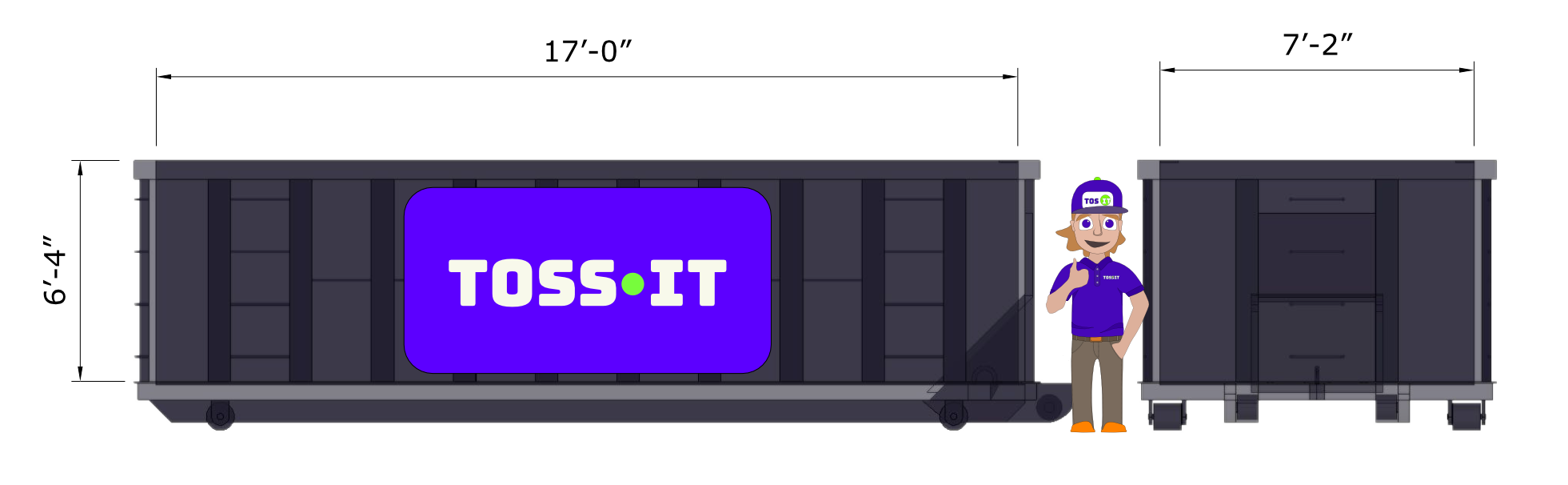 30 Yard Dumpster Rental Toss•It